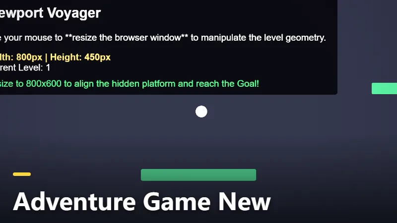 Adventure Game New
