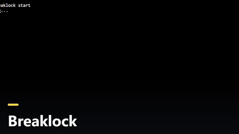 Breaklock