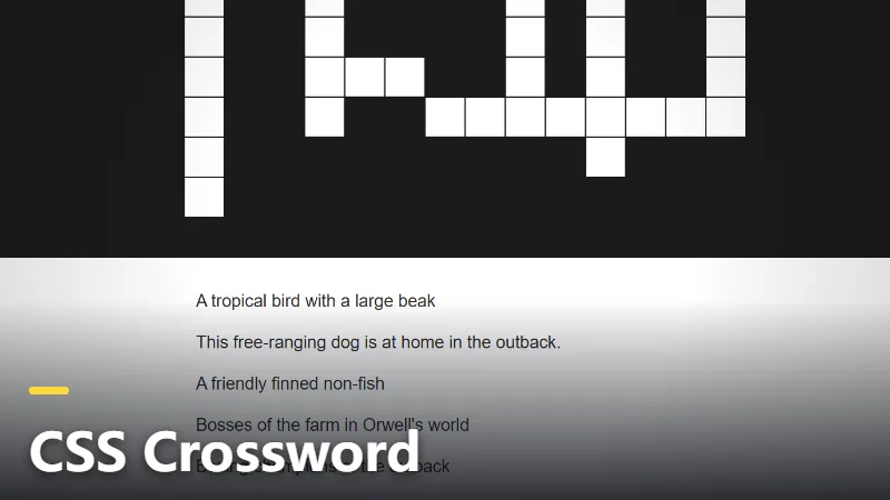 CSS Crossword