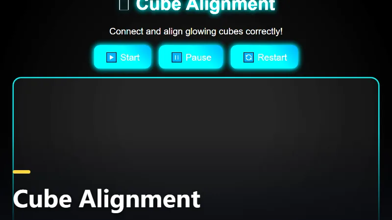 Cube Alignment
