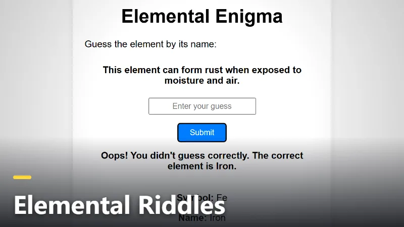 Elemental Riddles