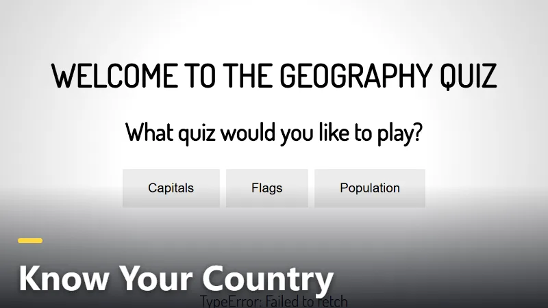 Know Your Country