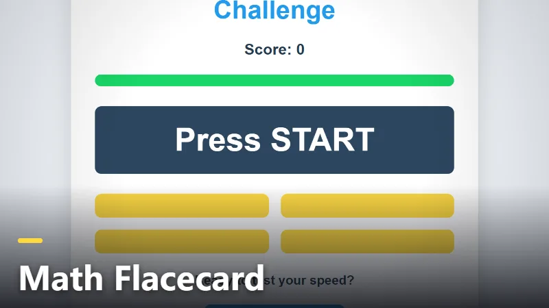 Math Flacecard