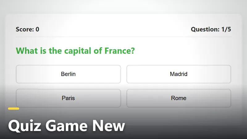 Quiz Game New