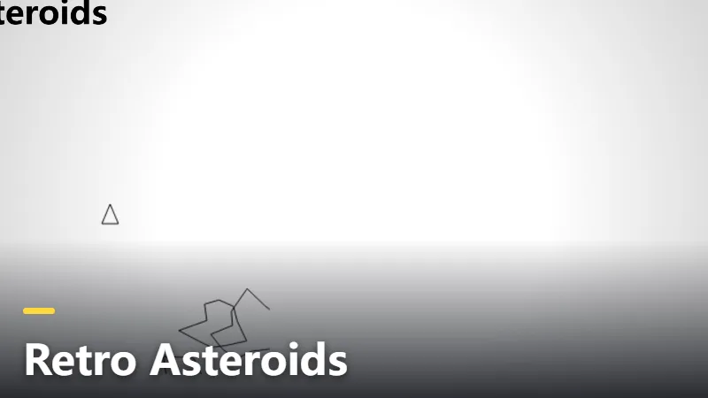 Retro Asteroids