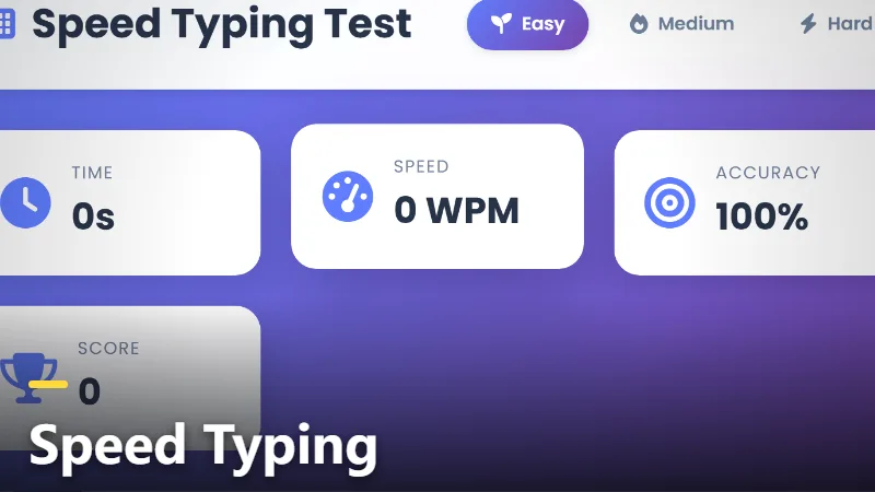 Speed Typing
