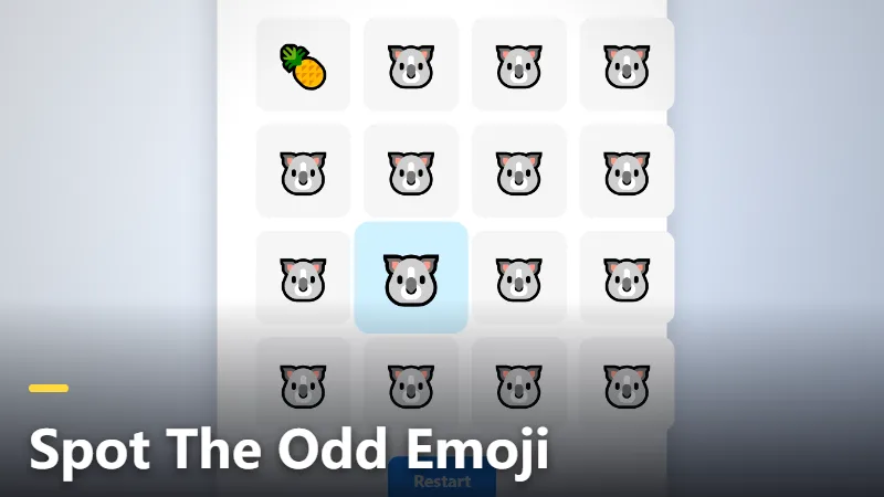 Spot The Odd Emoji