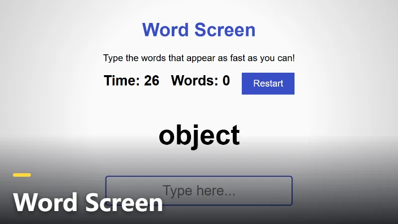 Word Screen